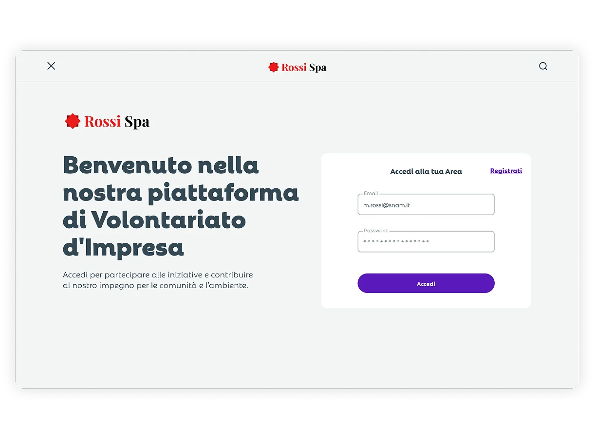 One Impact Login Page